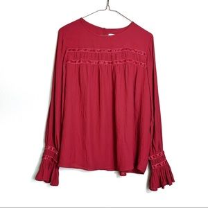 NWT LOFT Flare Sleeves Blouse